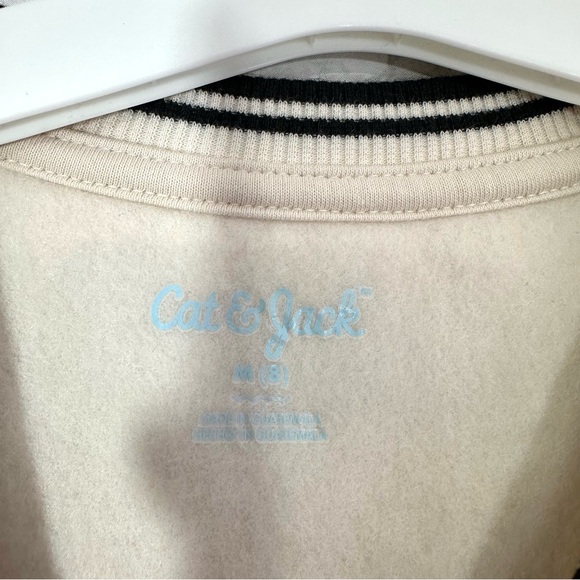 Cat & Jack Girls Cream Black Love Always Long Sleeve Sweatshirt - NWT - Picture 8 of 9